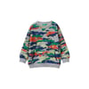 Erkek Çocuk Renkli Kamuflaj Desenli Bisiklet Yaka Sweatshirt