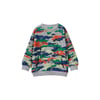 Erkek Çocuk Renkli Kamuflaj Desenli Bisiklet Yaka Sweatshirt