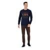 Erkek Lacivert Bisiklet Yaka Sweatshirt