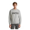 Erkek Önü Baskılı Ribanalı Yuvarlak Yaka Sweatshirt