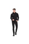 Erkek Pamuklu Kapüşonlu Kalın Basic Sweatshirt LEPIDUS SİYAH