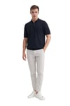 Erkek Polo Yaka Regular Fit Düğmeli Triko Tişört 3038