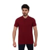 Erkek Polo Yaka Slim Fit Düz Pamuklu Tişört 4613