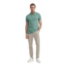 Erkek Polo Yaka Slim Fit Pike Düz Pamuklu Tişört