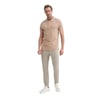 Erkek Polo Yaka Slim Fit Pike Düz Pamuklu Tişört