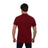 Erkek Polo Yaka Slim Fit Pike Düz Pamuklu Tişört
