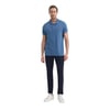 Erkek Polo Yaka Slim Fit Pike Düz Pamuklu Tişört