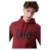 Erkek Regular Fit Normal Kesim Kapüşonlu  Bordo Big Logo Sweatshirt