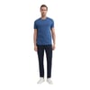 Erkek Slim Fit Bisiklet Yaka Pamuklu Düz Tişört 4623