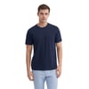Erkek Slim Fit Bisiklet Yaka Pamuklu Düz Tişört 4623
