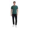 Erkek Slim Fit Bisiklet Yaka Pamuklu Düz Tişört
