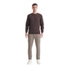 Erkek Slim Fit Pamuk Karışımlı Selanik Örgü Sweatshirt 56400 