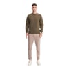 Erkek Slim Fit Pamuk Karışımlı Selanik Örgü Sweatshirt 56400 