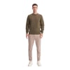 Erkek Slim Fit Pamuk Karışımlı Selanik Örgü Sweatshirt 56400 
