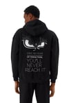 Erkek Sweatshirt Kapüşonlu Siyah 