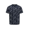 Erkek T-Shirt Sıfır Yaka Desenli 22028732