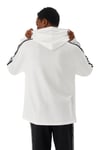 Erkek T-shirt Uzun Kollu Kapüşonlu Beyaz