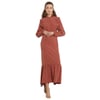 Farbalalı Katlı Elbise KAY.VV-A23-93005