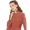 Farbalalı Katlı Elbise KAY.VV-A23-93005