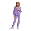 G Heavy Weight Fleece Printed Suit Track Suit  Kız Çocuk Mor Eşofman Takımı SK232133-505