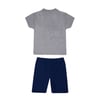 Glittering Gri Melanj Bebek Tshirt Takım