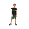 Graphic Tee B Tank Top Büyük Erkek Çocuk Siyah Tshirt SK241117-001