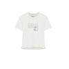 Graphic Tee G Short Sleeve Büyük Kız Çocuk Beyaz Takım SK241034-102