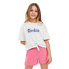 Graphic Tee G Short Sleeve Büyük Kız Çocuk Beyaz Tshirt SK241045-102