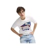 Graphics Sports Tee Tişort Erkek T-shirt Beyaz 683207-02 