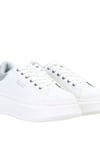 Kadın Beyaz Bağcıklı Sneaker Bnı-10232