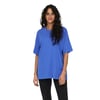 Kadın Bisiklet Yaka Oversize %100 Pamuk T-Shirt 15261790 