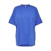 Kadın Bisiklet Yaka Oversize %100 Pamuk T-Shirt 15261790 