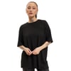 Kadın Bisiklet Yaka Oversize %100 Pamuk T-Shirt 15261790 