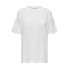 Kadın Bisiklet Yaka Oversize %100 Pamuk T-Shirt 15261790 