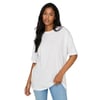 Kadın Bisiklet Yaka Oversize %100 Pamuk T-Shirt 15261790 
