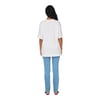 Kadın Bisiklet Yaka Oversize %100 Pamuk T-Shirt 15261790 