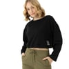 Kadın Bisiklet Yaka Sweatshirt