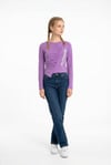 Kadın Crop Model No Fear Sweatshirt