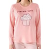 Kadın Pembe Uzun Kol Pijama Takım RP3479-S