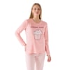 Kadın Pembe Uzun Kol Pijama Takım RP3479-S