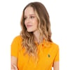 Kadın Sarı Basic Polo Yaka Tişört 359732
