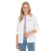 Kadın Uzun Kollu Keten Karışımlı Regular Fit Basic Gömlek 1840395