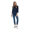 Kadın Uzun Kollu Keten Karışımlı Regular Fit Basic Gömlek 1840395