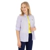 Kadın Uzun Kollu Keten Karışımlı Regular Fit Basic Gömlek 1840395