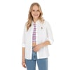 Kadın Uzun Kollu Keten Karışımlı Regular Fit Basic Gömlek 1840395