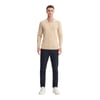 KAZAK Slim Fit Viskon Karışımlı Basic Polo Yaka Kazak