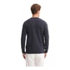 KAZAKSoft Touch Slim Fit Basic Çizgi Baskılı Bisiklet Yaka Kazak