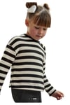 Kız Çocuk Çizgili Sweatshırt Pantolon Takım