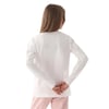 Kız Çocuk Krem Bisiklet Yaka Logo Baskılı Sweatshirt