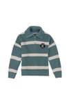 Kız Çocuk Mint Polo Yaka Kazak